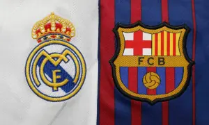 Herb Real Madryt i FC Barcelona obok siebie. Która drużyna wygra? Real czy Barca?