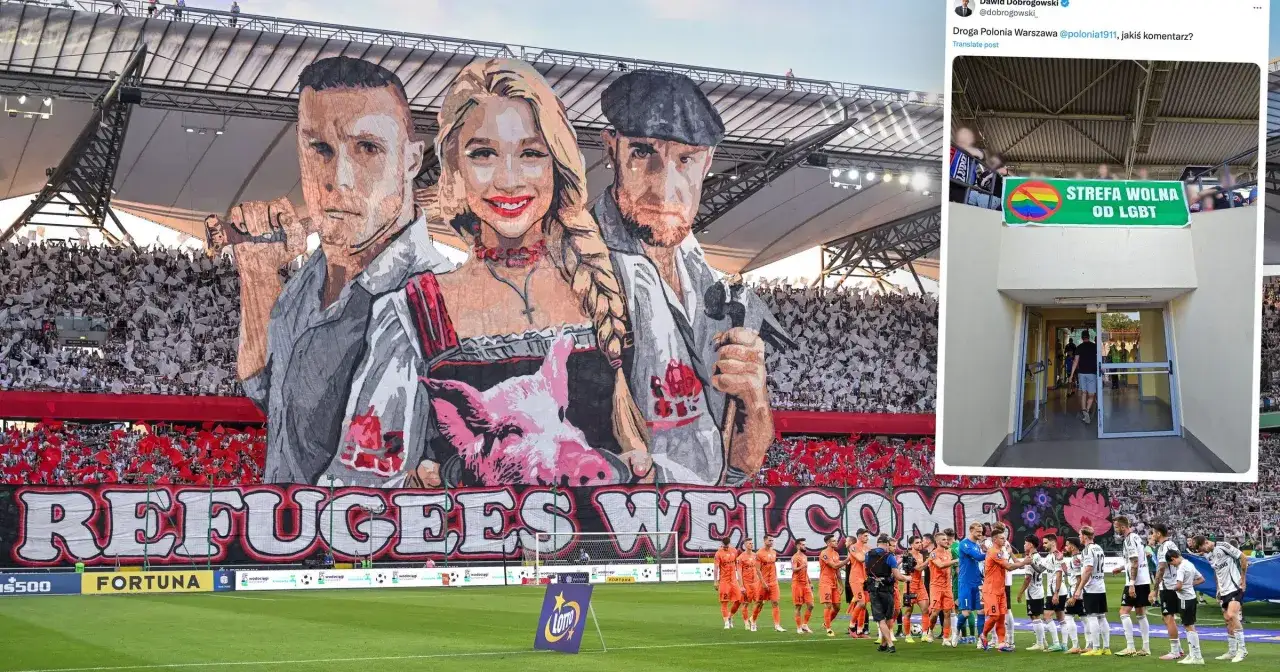 Tifo z napisem
